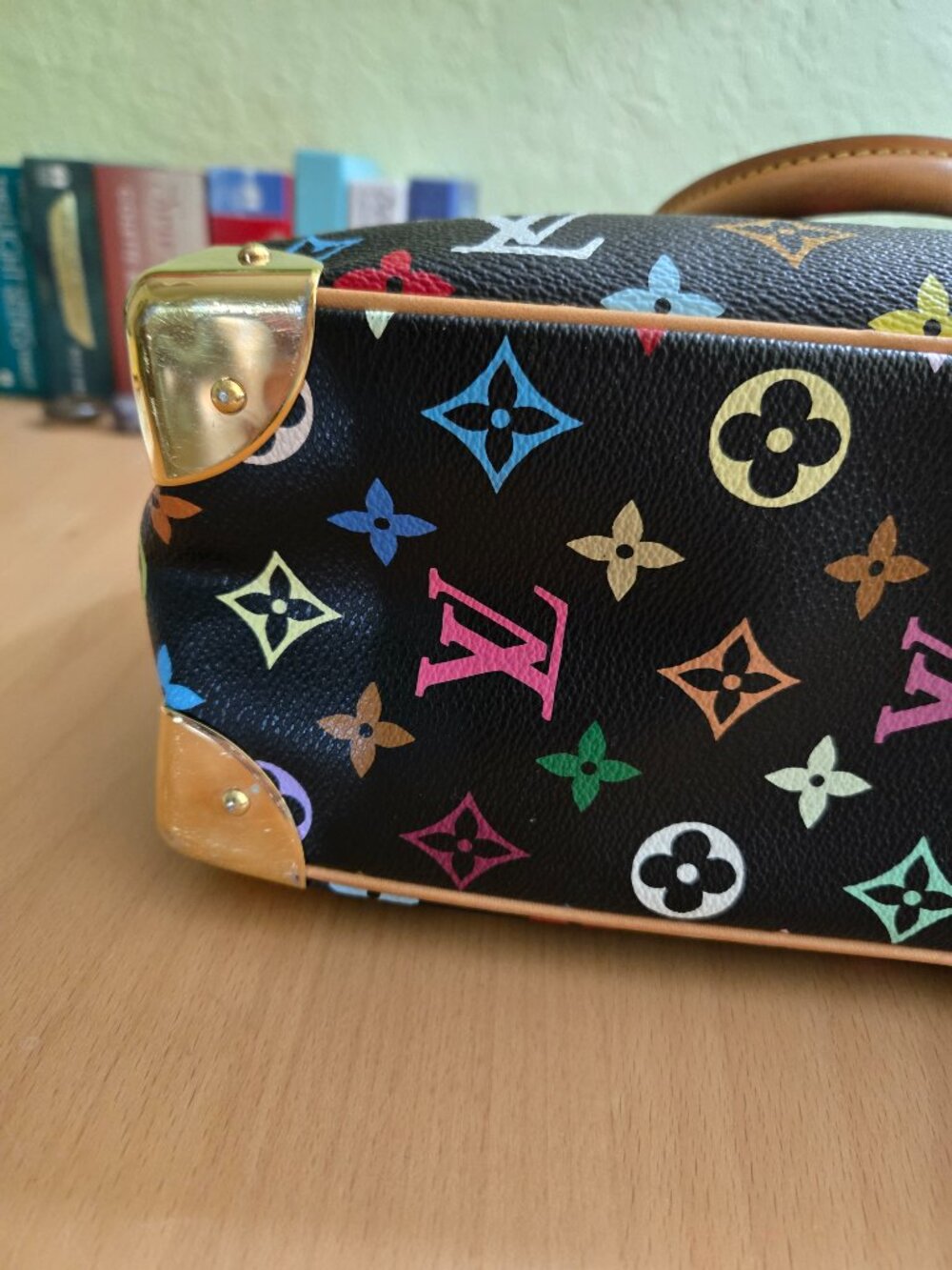 Authentic Louis Vuitton Trouville black Multicolore Monogram Takashi 2004 - Picture 7 of 8